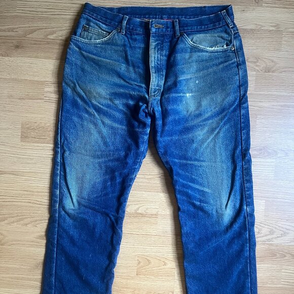 Vintage LL Bean Denim flannel lined AMAZING wear. 38x30 - Picture 1 of 11